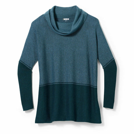 Smartwool Womens Edgewood Poncho Sweater - Clearance  -  X-Small / Mist Blue/Twilight Blue Marl