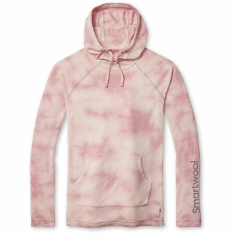Smartwool Womens Classic Thermal Merino Plant-Based Dye Logo Hoodie - Clearance  -  Large / Rose Marble Wash