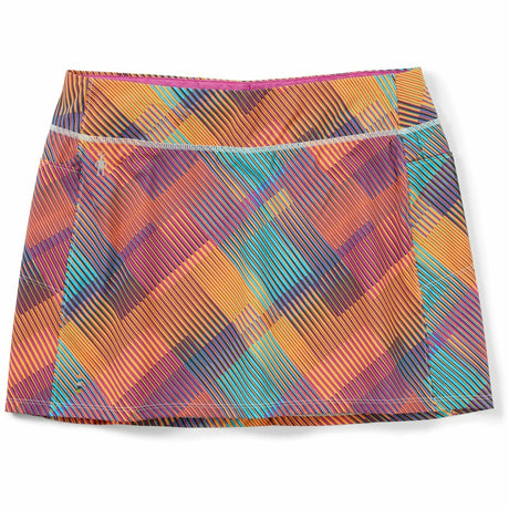 Smartwool Womens Active Lined Skirt - Clearance  -  Large / Festive Fuchsia Mountain Plaid Print