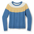 Smartwool Womens Edgewood Colorblock Crew Sweater - Clearance  -  Small / Blue Horizon Heather