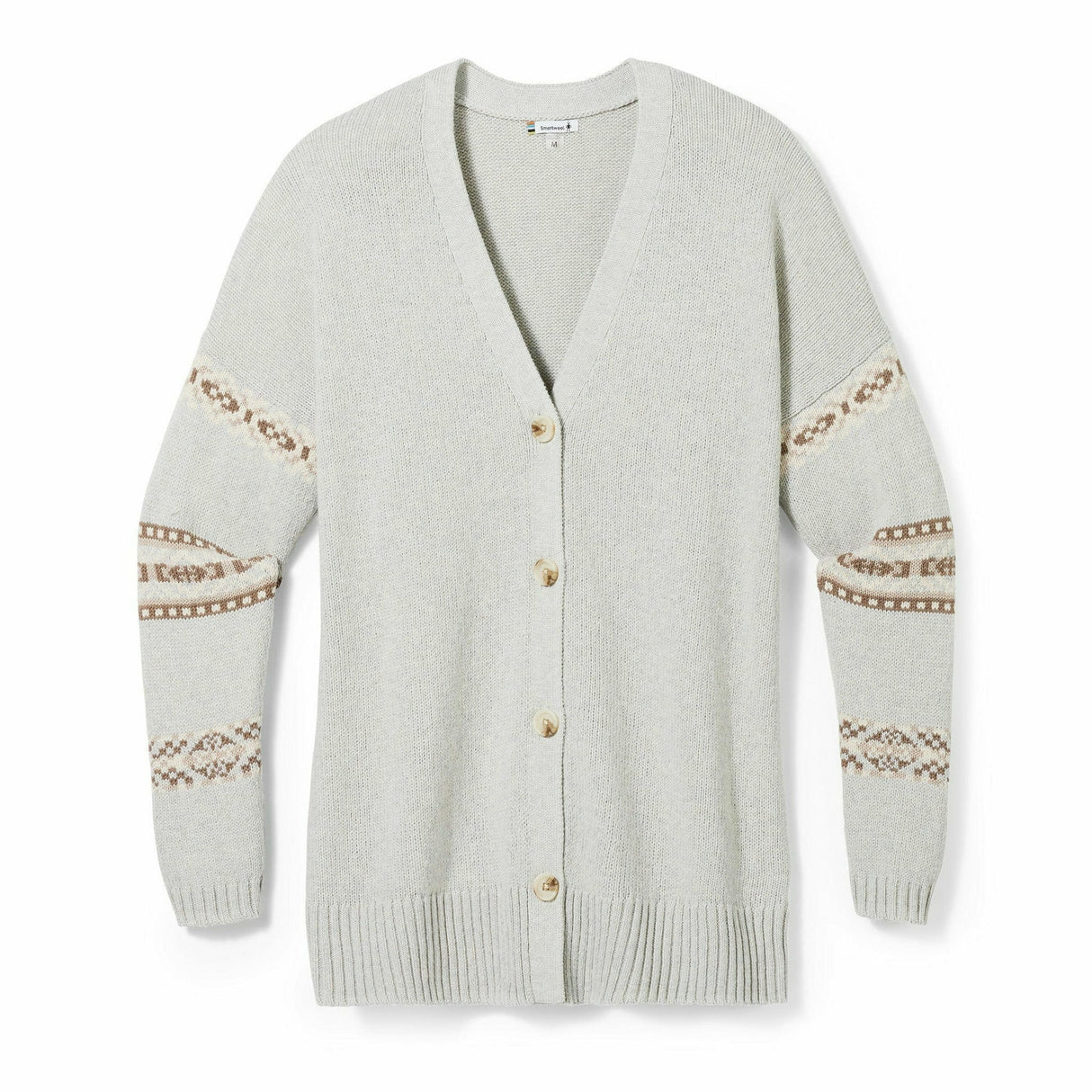 Smartwool Womens Cozy Lodge Boyfriend Cardigan - Clearance  -  Small / Ash Heather