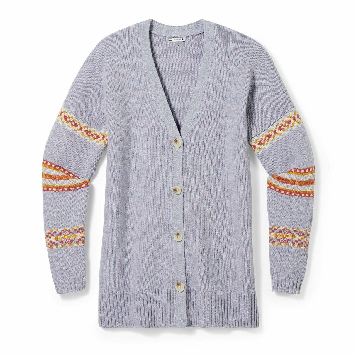 Smartwool Womens Cozy Lodge Boyfriend Cardigan - Clearance  -  Small / Purple Eclipse Heather