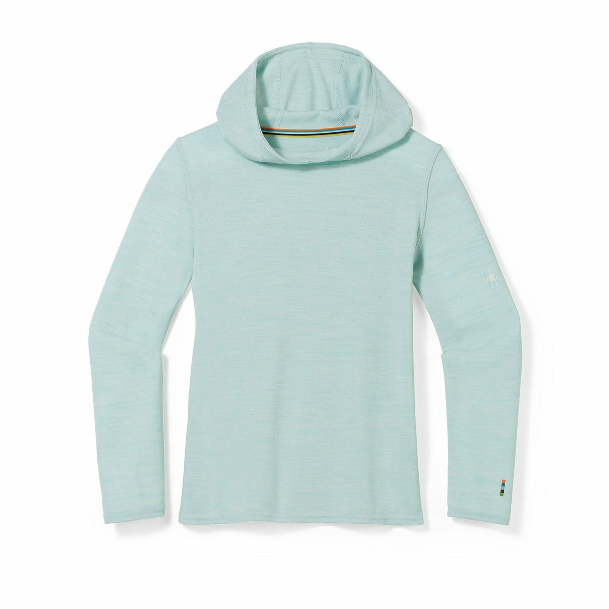 Smartwool Kids Classic Thermal Merino Base Layer Hoodie - Clearance  -  X-Large / Bleached Aqua Heather