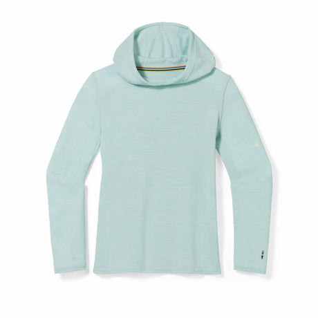 Smartwool Kids Classic Thermal Merino Base Layer Hoodie - Clearance  -  X-Large / Bleached Aqua Heather