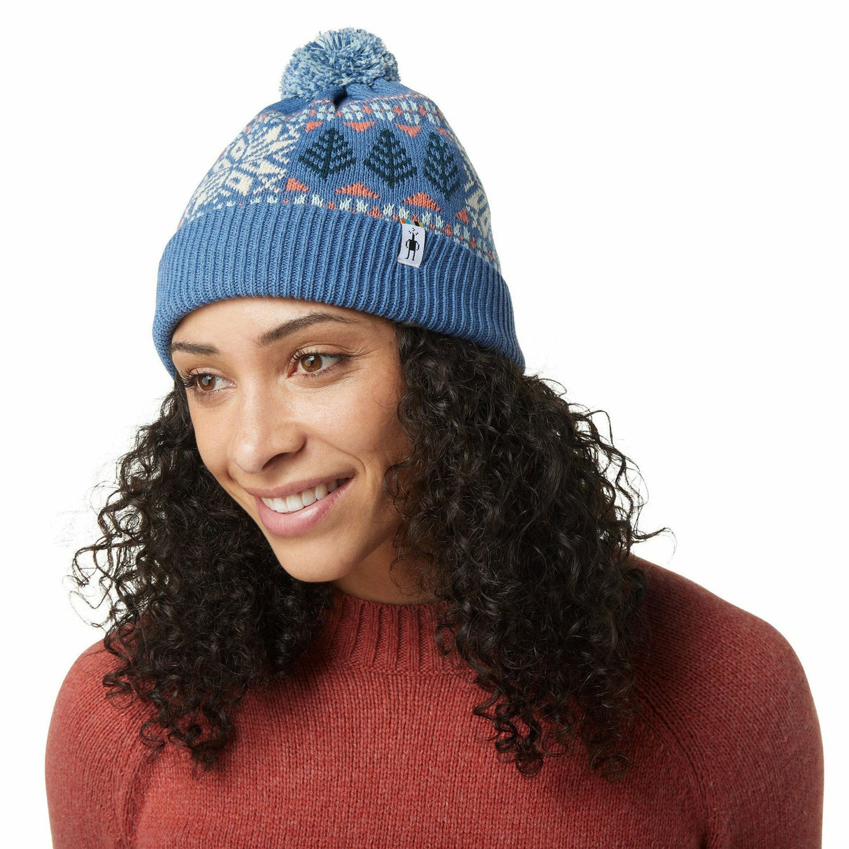 Smartwool Fairisle Snowflake Beanie - Clearance  -  One Size Fits Most / Blue Horizon Heather