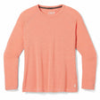 Smartwool Womens Classic Thermal Merino Base Layer Crew Plus - Clearance  -  1X / Sunset Coral Heather