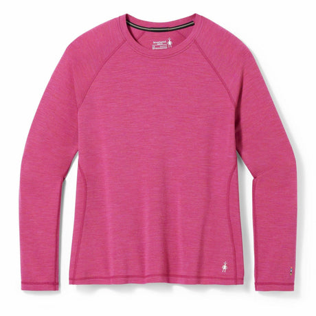 Smartwool Womens Classic Thermal Merino Base Layer Crew Plus - Clearance  -  1X / Festive Fuchsia Heather