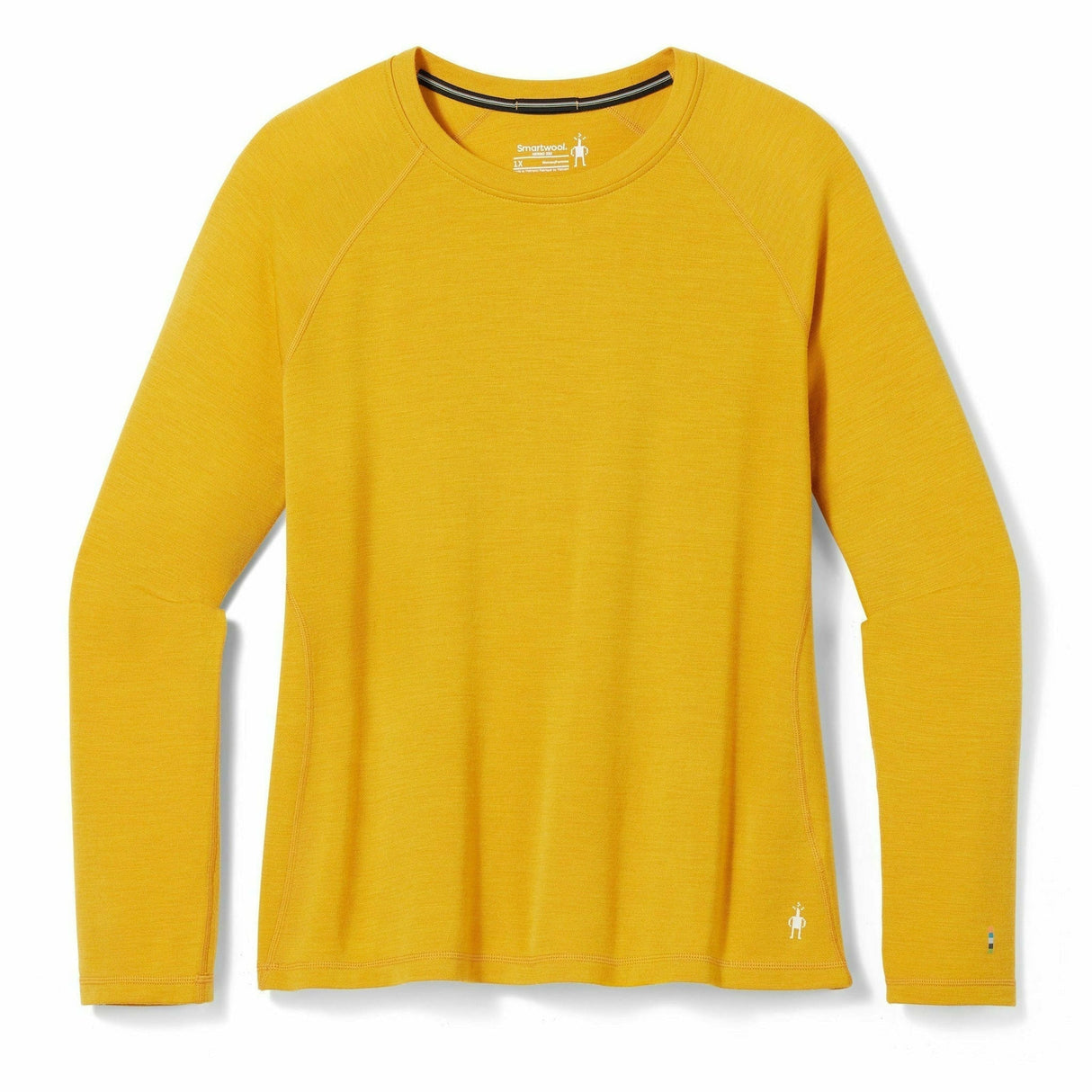 Smartwool Womens Classic Thermal Merino Base Layer Crew Plus - Clearance  -  1X / Honey Gold Heather