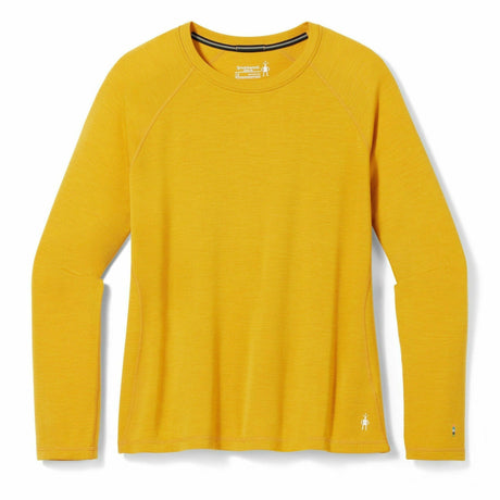 Smartwool Womens Classic Thermal Merino Base Layer Crew Plus - Clearance  -  1X / Honey Gold Heather