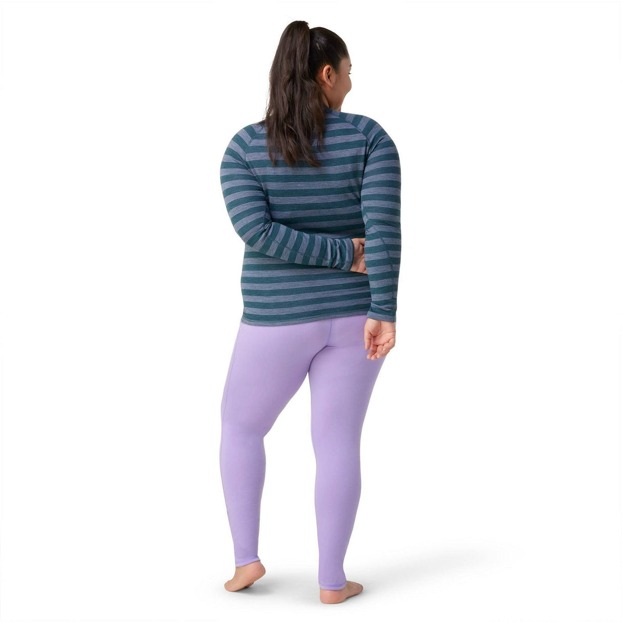 Smartwool Womens Classic Thermal Merino Base Layer Pattern Crew Plus - Clearance  -