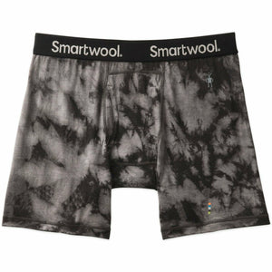Smartwool Mens Merino Plant-Based Dye Boxer Brief  -  XX-Large / Black Marble Wash