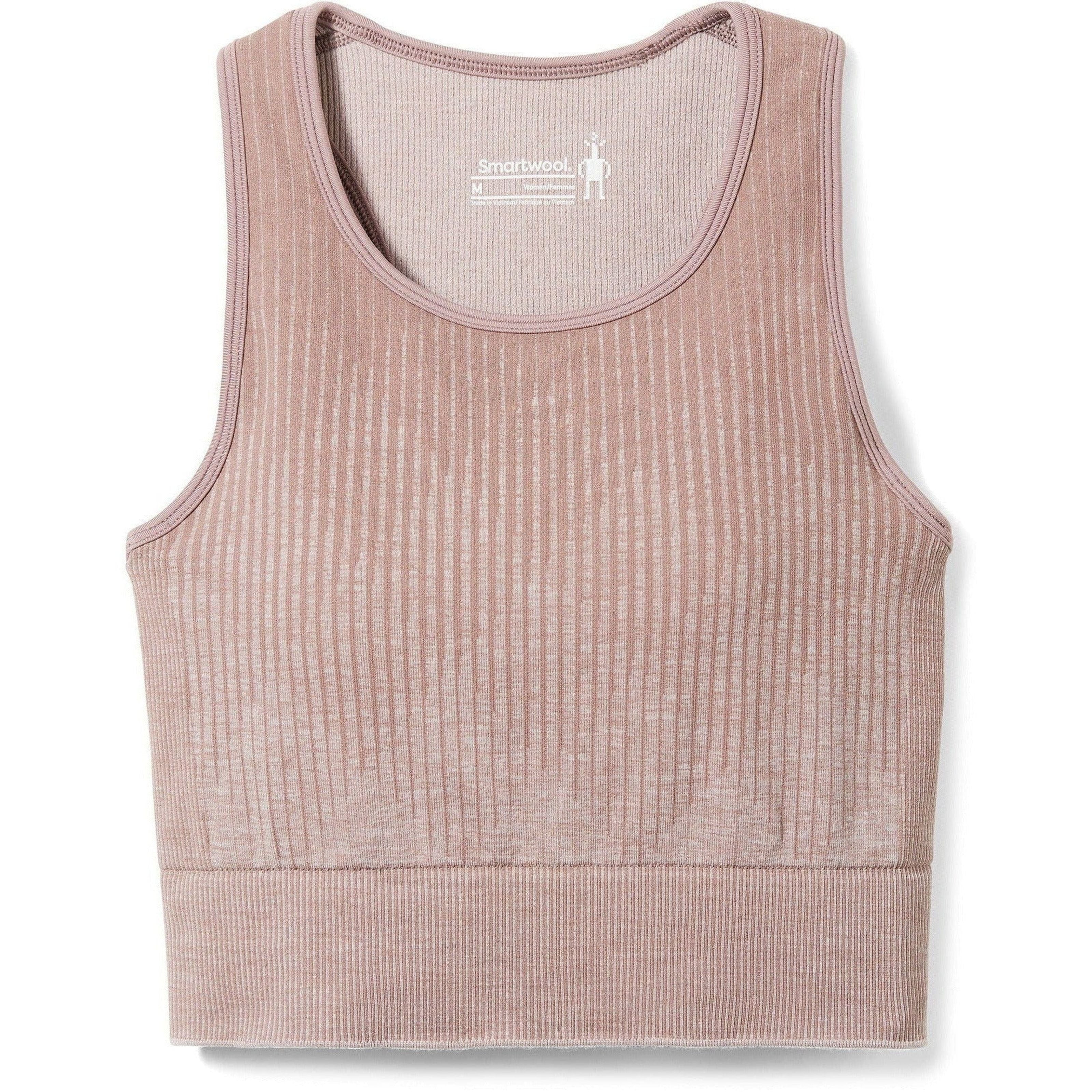 Smartwool Womens Intraknit Crop Bra - Clearance  -  X-Small / Sandstone