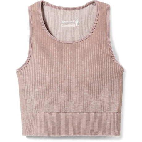 Smartwool Womens Intraknit Crop Bra - Clearance  -  X-Small / Sandstone