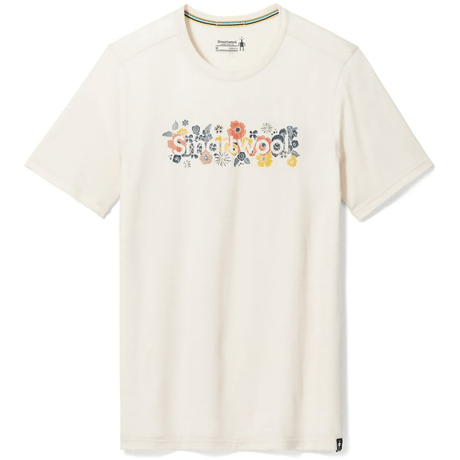 Smartwool Floral Meadow Graphic Short-Sleeve Tee - Clearance  -  Small / Almond Heather