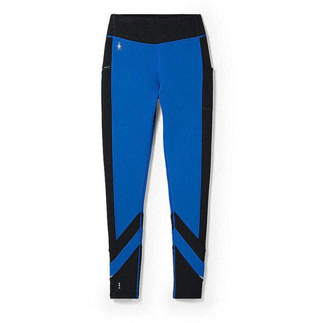Smartwool Womens Merino Sport Fleece Colorblock Leggings - Clearance  -  X-Small / Blueberry Hill