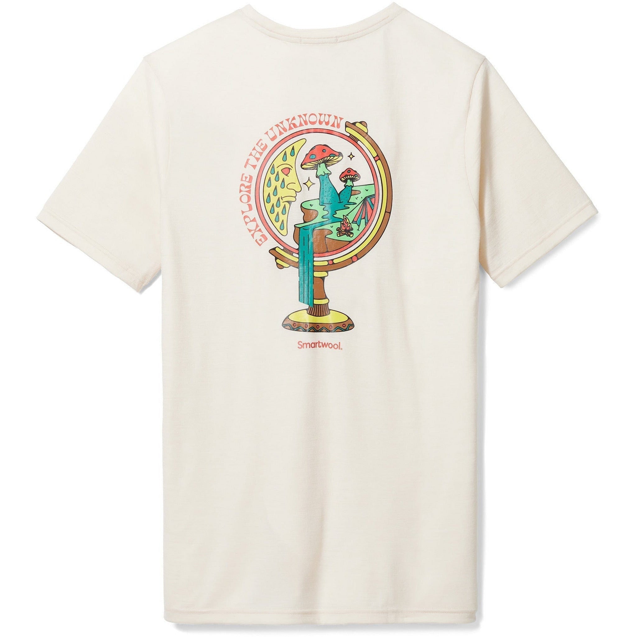 Smartwool Explore the Unknown Graphic Short-Sleeve Tee - Clearance  -  Small / Almond Heather