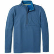 Smartwool Mens Merino Sport Fleece 1/2 Zip - Clearance  -  Small / Alpine Blue Heather