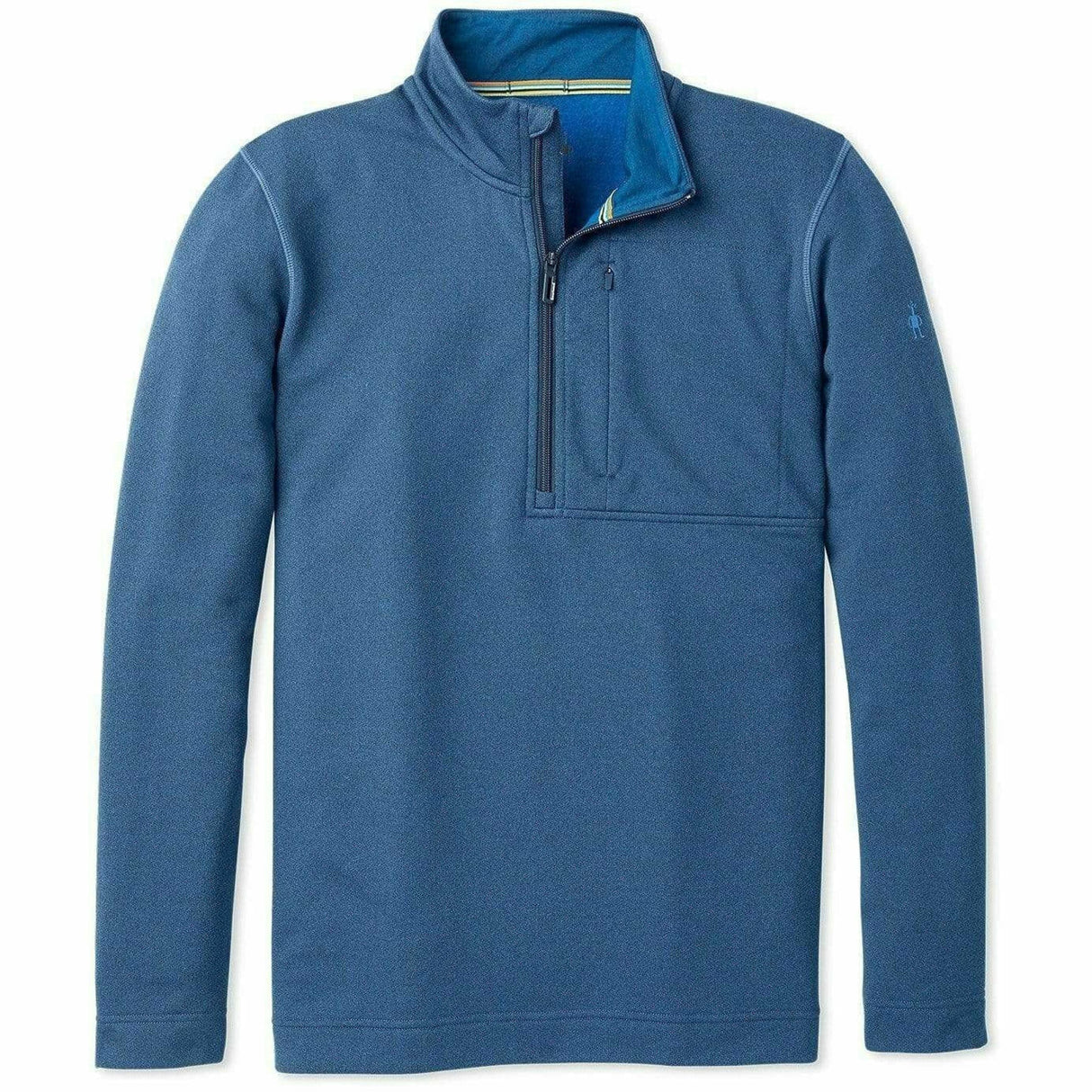 Smartwool Mens Merino Sport Fleece 1/2 Zip - Clearance  -  Small / Alpine Blue Heather