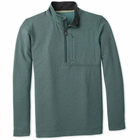 Smartwool Mens Merino Sport Fleece 1/2 Zip - Clearance  -  Small / Pine Gray Heather