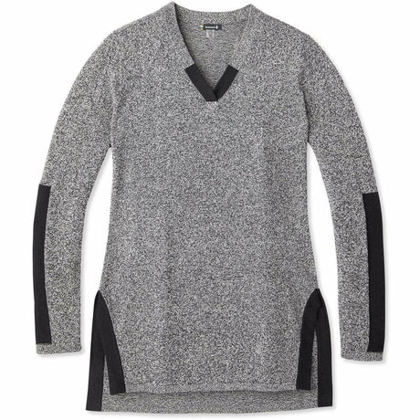 Smartwool Womens Shadow Pine Tunic Sweater - Clearance  -  Small / Black/Moonbeam Marl