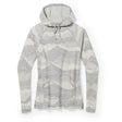 Smartwool Womens Thermal Merino Drape Neck Hoodie - Clearance  -  X-Small / Light Gray Mountain Scape