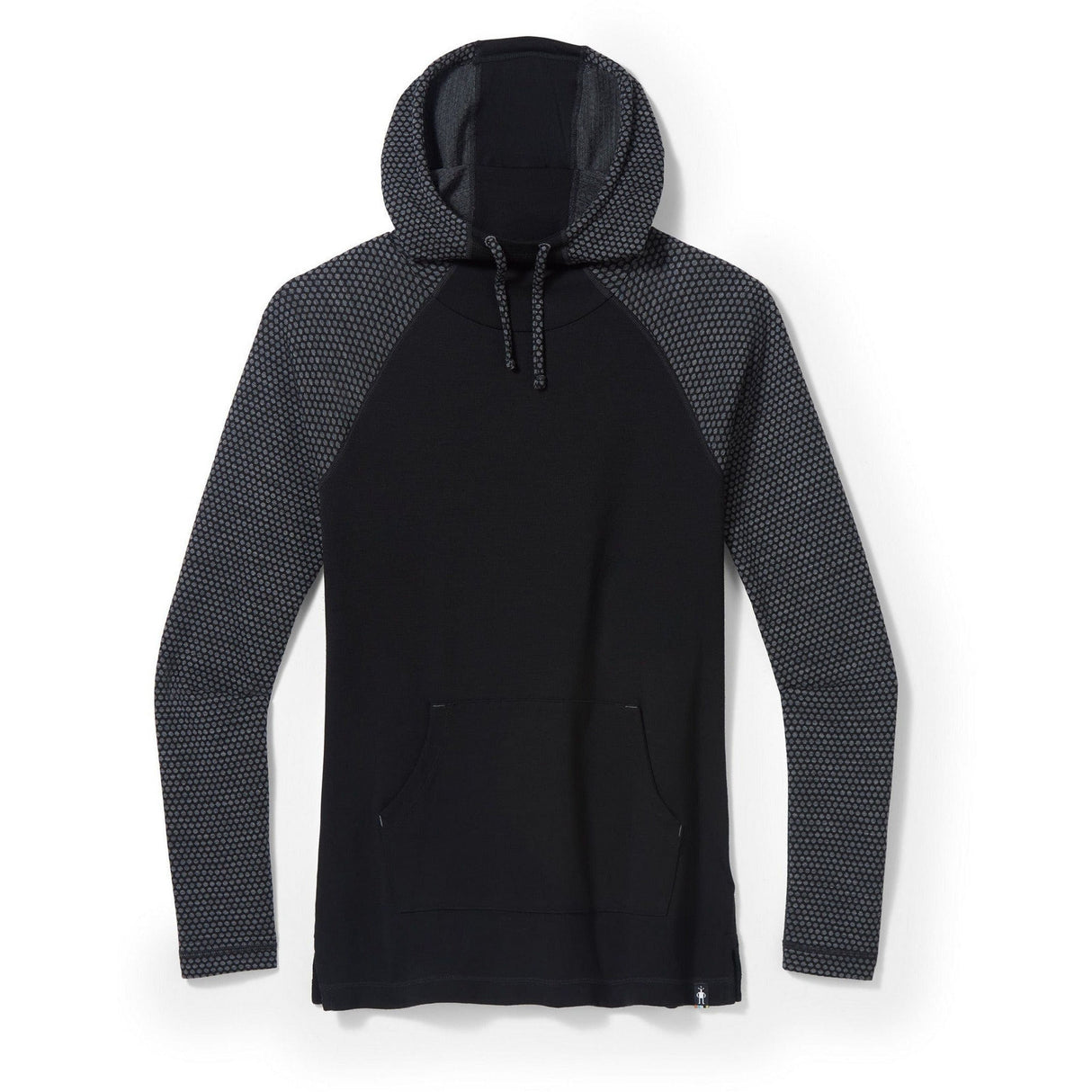 Smartwool Womens Thermal Merino Drape Neck Hoodie - Clearance  -  Small / Black Dot