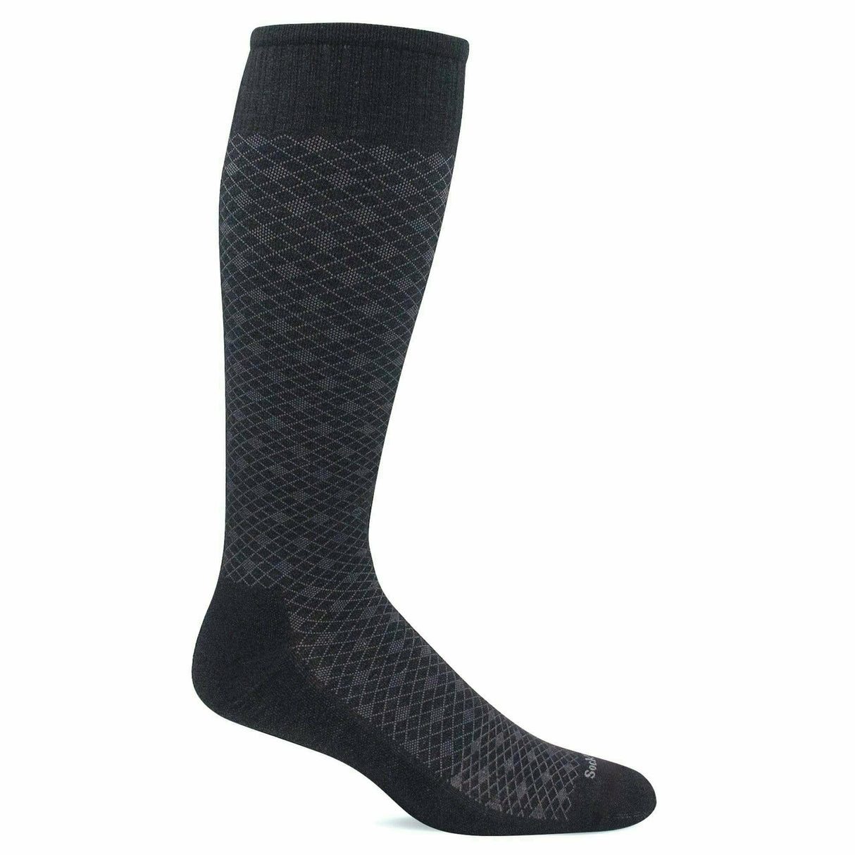 Sockwell Mens Featherweight Moderate Compression Socks  -  Medium/Large / Black Multi