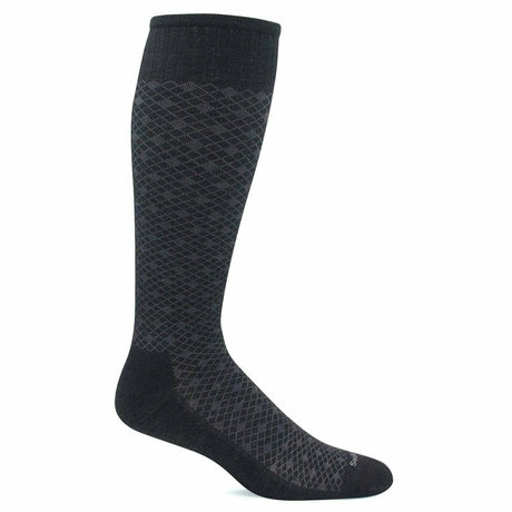 Sockwell Mens Featherweight Moderate Compression OTC Socks  -  Medium/Large / Black Multi