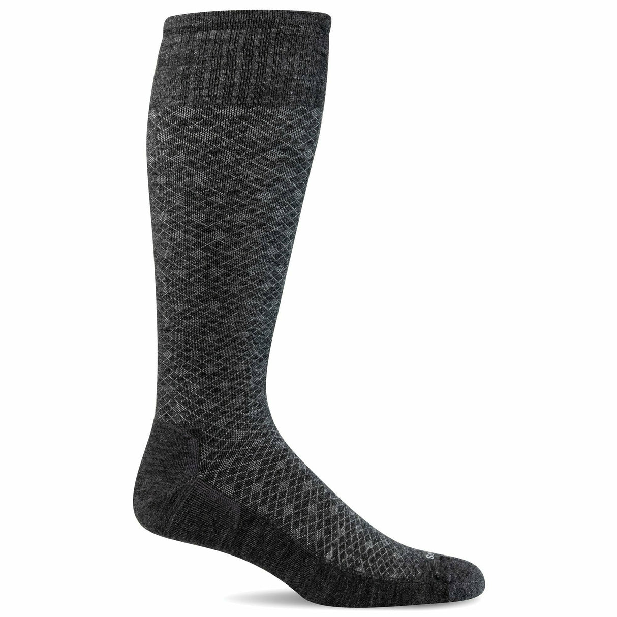 Sockwell Mens Featherweight Moderate Compression Socks  -  Medium/Large / Charcoal