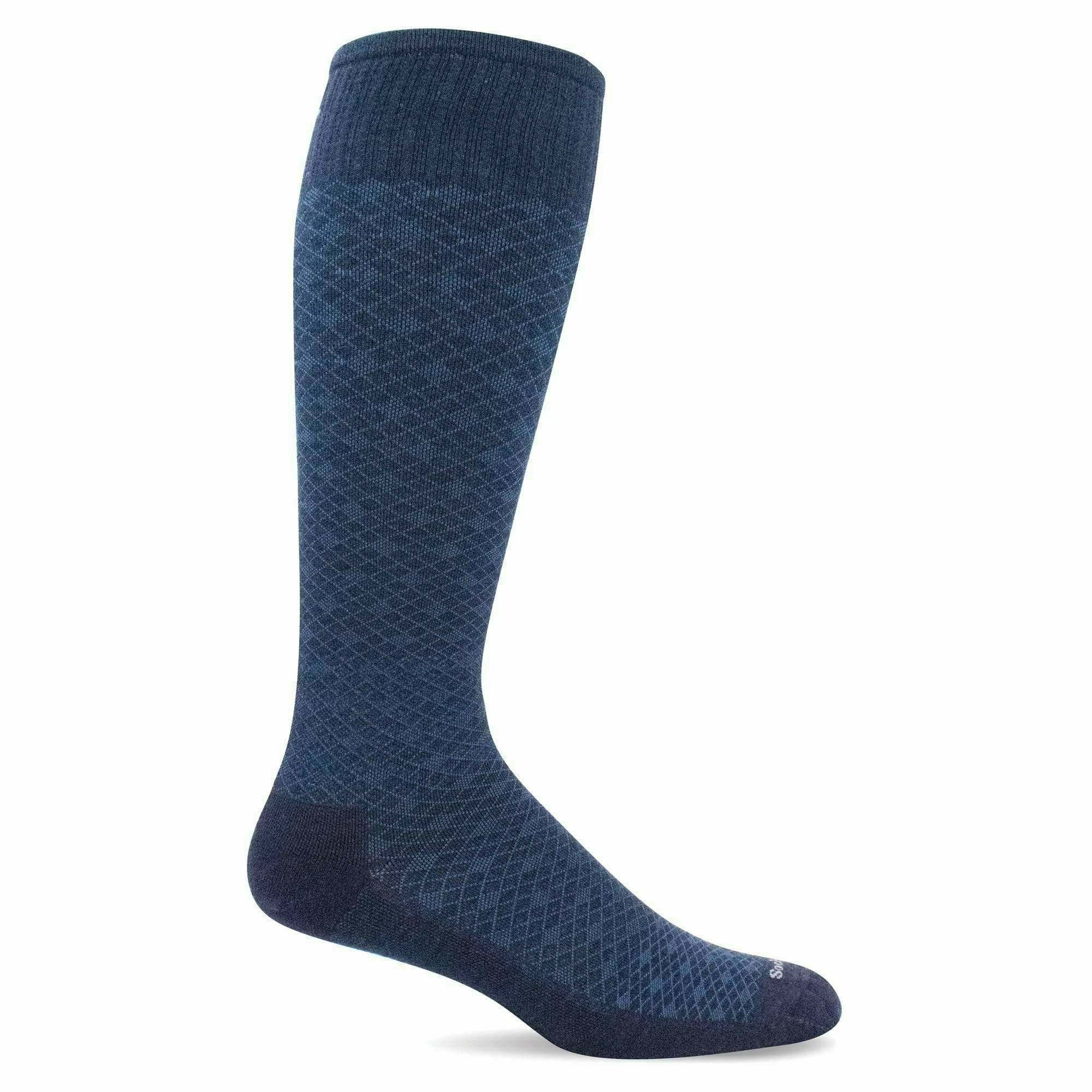Sockwell Mens Featherweight Moderate Compression Socks  -  Medium/Large / Navy