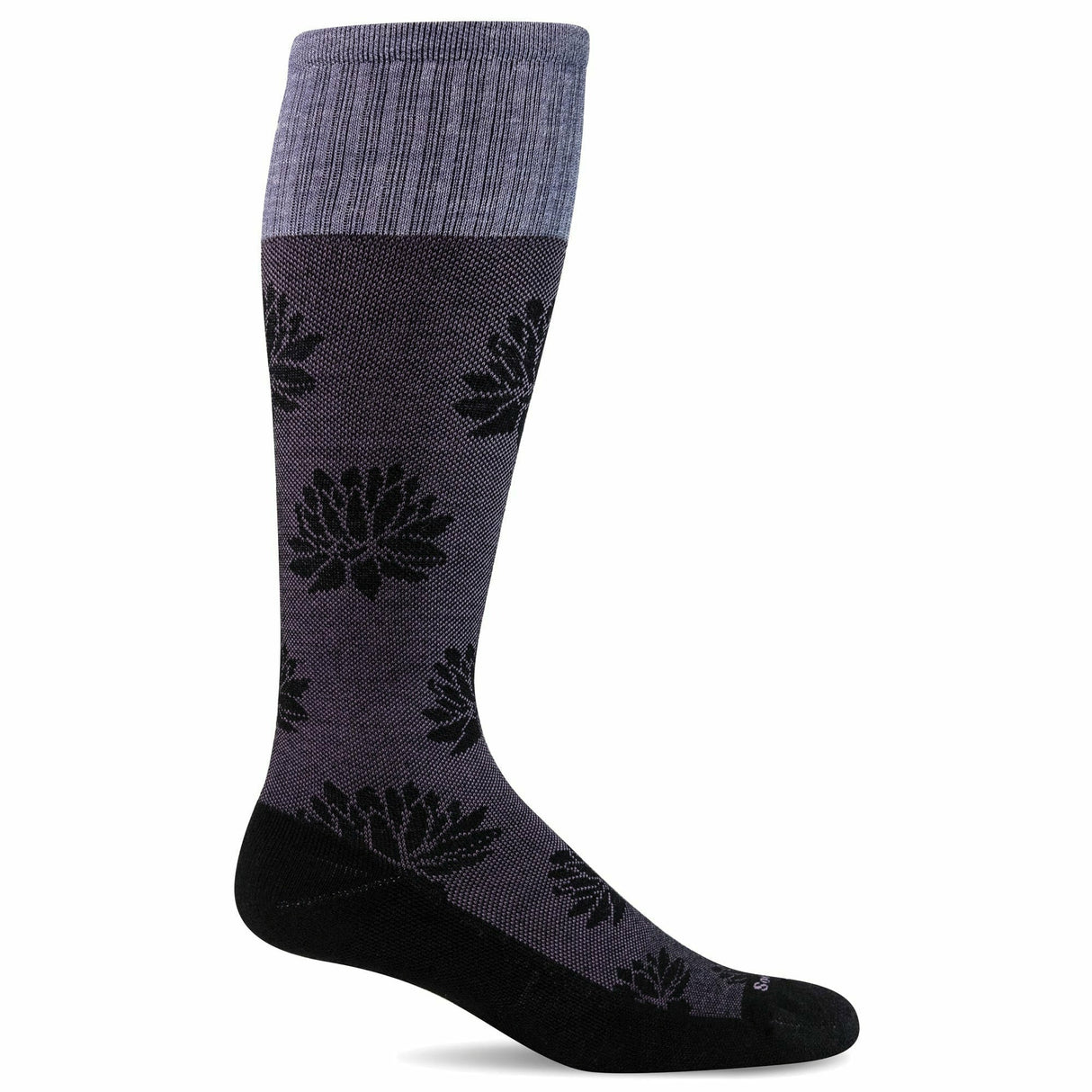 Sockwell Womens Lotus Lift Firm Compression Knee High Socks  -  Medium/Large / Black