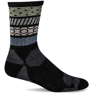 Sockwell Womens Rhythm Moderate Compression Crew Socks  -  Small/Medium / Black