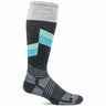 Sockwell Womens The Steep Medium Compression Knee High Socks  -  Small/Medium / Black