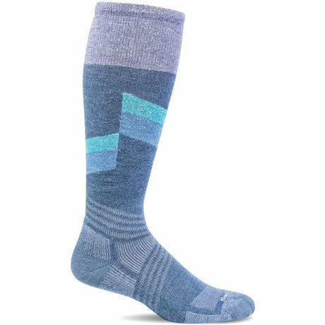 Sockwell Womens The Steep Medium Compression Knee High Socks  -  Small/Medium / Denim
