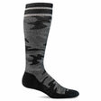 Sockwell Womens Camo Twill Moderate Compression Socks  -  Small/Medium / Black