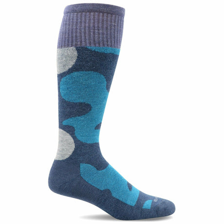 Sockwell Womens Flurry Moderate Compression Knee-High Socks  -  Small/Medium / Denim