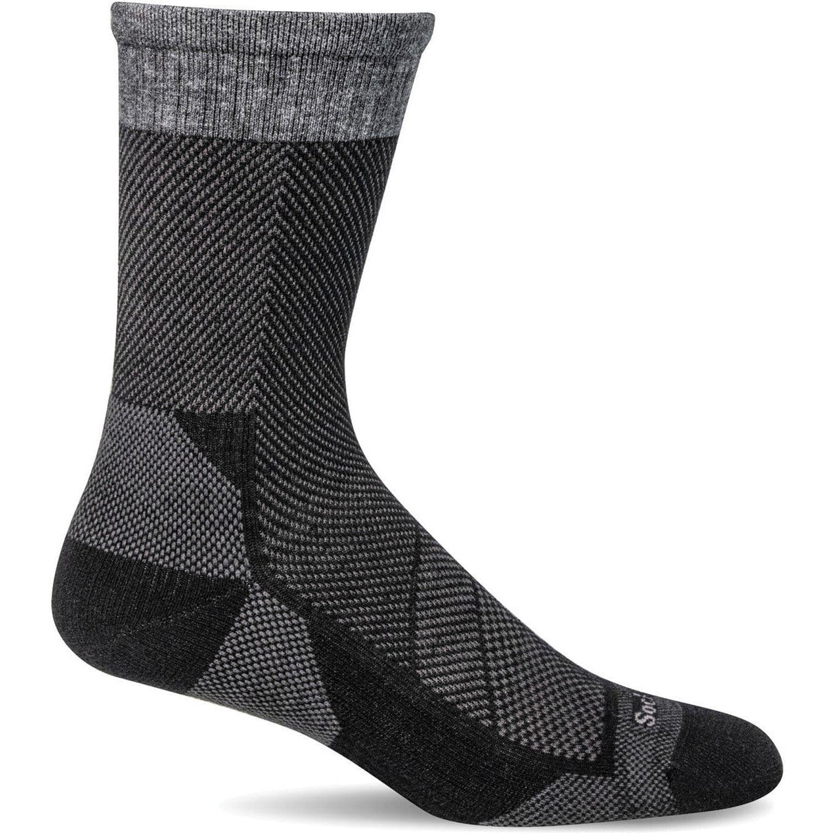 Sockwell Mens Elevate Moderate Compression Crew Socks  -  Medium/Large / Black