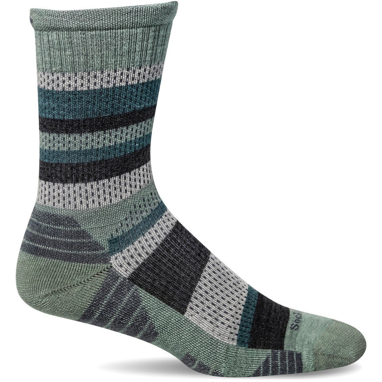 Sockwell Womens Journey Moderate Compression Crew Socks  -  Small/Medium / Celadon