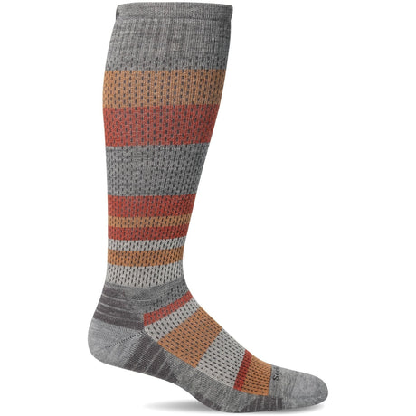 Sockwell Womens Journey Knee High Moderate Compression Socks  -  Small/Medium / Light Gray