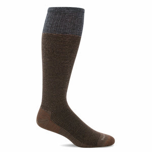Sockwell Mens Bart Moderate Compression OTC Socks  -  Medium/Large / Bark