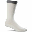 Sockwell Mens Easy Does It Relaxed Fit Diabetic Socks  -  Medium/Large / Natural