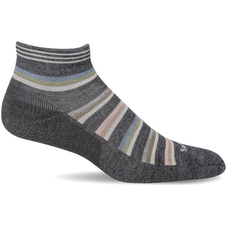 Sockwell Womens Sport Ease Bunion Relief Quarter Socks  -  Small/Medium / Charcoal
