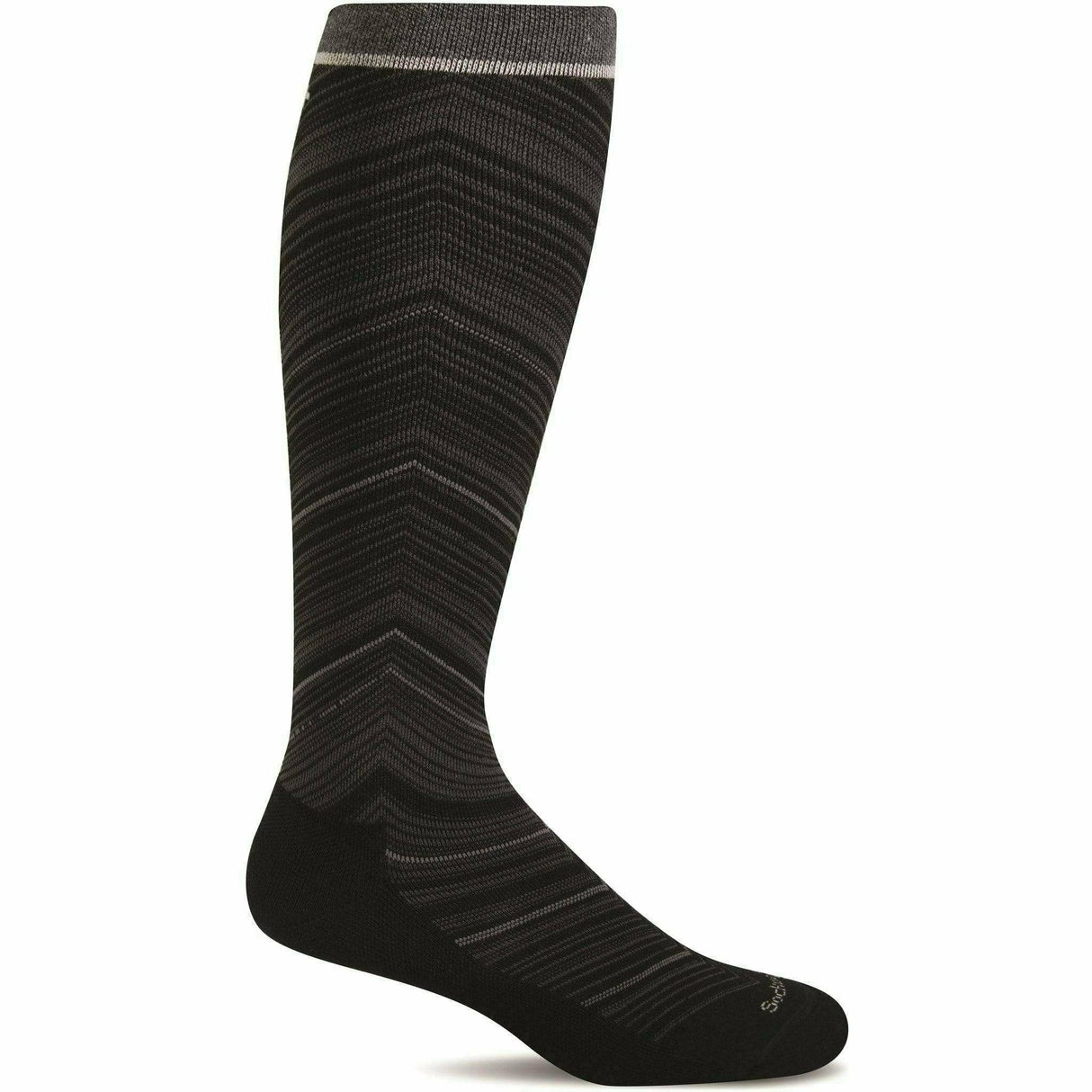 Sockwell Womens Full Flattery Wide Calf Fit Moderate Compression Socks - Small/Medium / Black