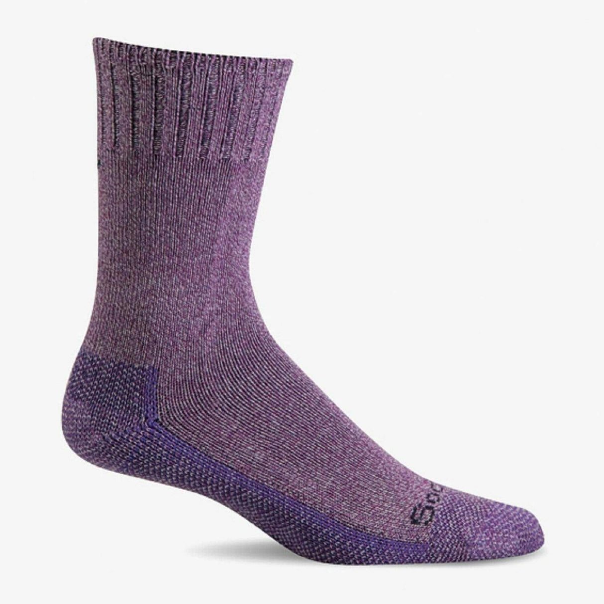 Sockwell Womens Big Easy Relaxed Fit Crew Socks - Small/Medium / Violet