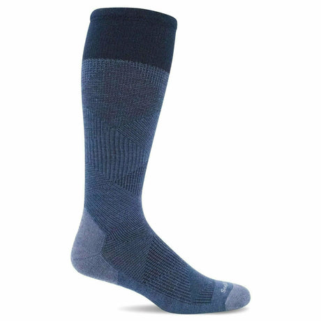 Sockwell Mens Diamond Dandy Moderate Compression Socks  -  Medium/Large / Denim