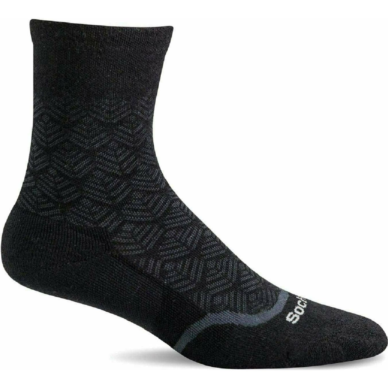 Sockwell Womens Bunion Relief Crew Socks  -  Small/Medium / Black Solid