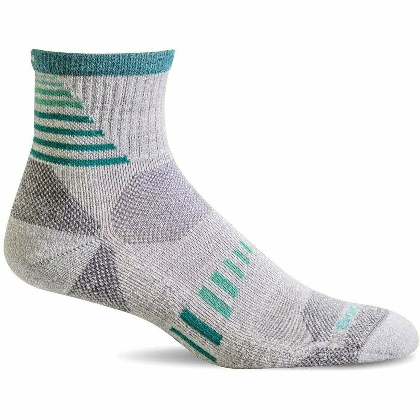 Sockwell Womens Ascend II Moderate Compression Mini Crew Socks  -  Small/Medium / Natural