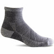 Sockwell Mens Elevate Moderate Compression Mini Crew Socks  -  Medium/Large / Light Gray