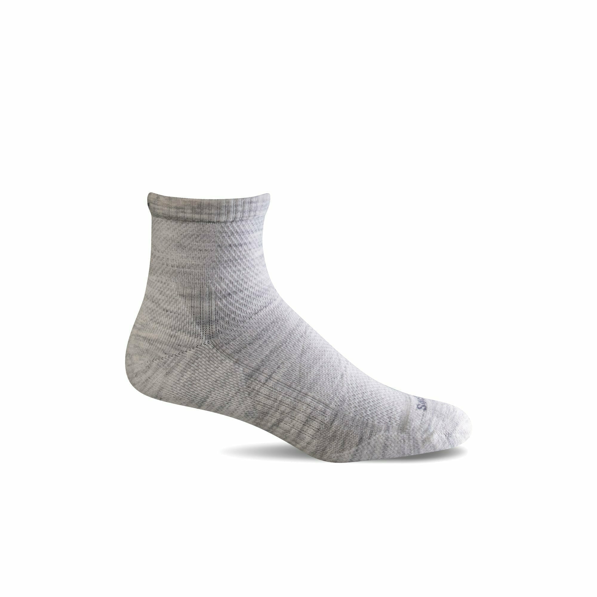 Sockwell Womens Elevate Moderate Compression Mini Crew Socks  -  Small/Medium / Ash