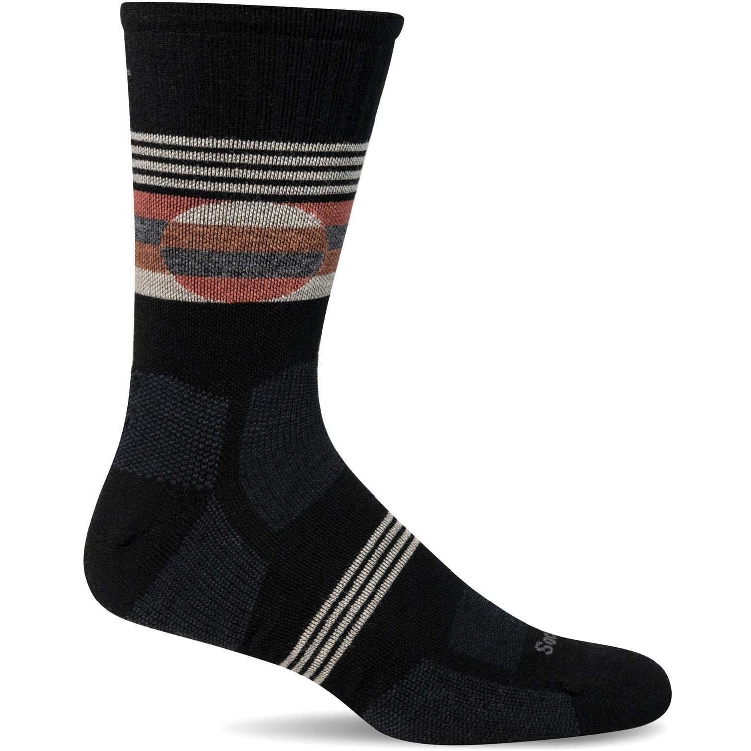 Sockwell Mens North Rim Moderate Compression Crew Socks  -  Medium/Large / Black
